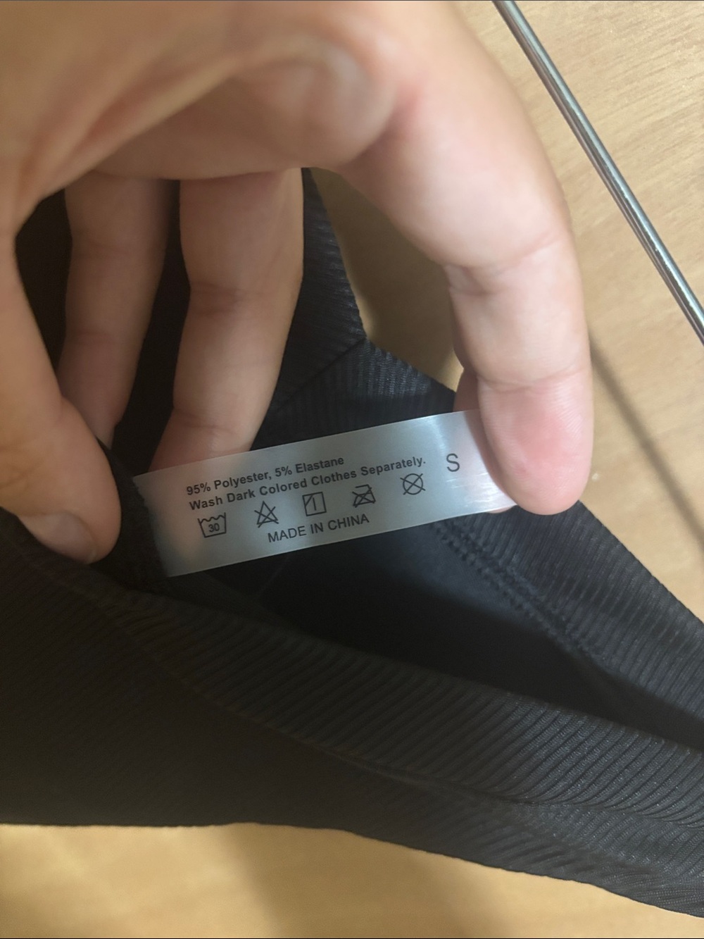 SHEIN Black Ribbed Front-Zip Bikini Set - Picture 3 of 3